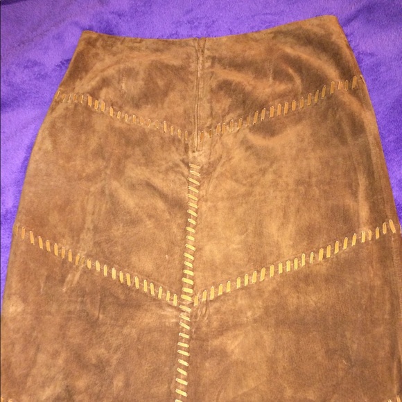 bagatelle Dresses & Skirts - Bagatelle Vintage Suede Maxi Skirt